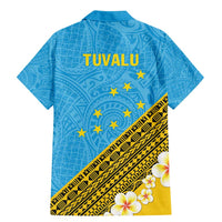 Tuvalu Plumeria Flowers Family Matching Mermaid Dress and Hawaiian Shirt Polynesian Tribal Pattern LT9 - Polynesian Pride