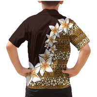 Vintage Hibiscus Turtle Pattern Family Matching Mermaid Dress and Hawaiian Shirt with Plumeria Half Style LT9 - Polynesian Pride
