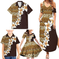 Vintage Hibiscus Turtle Pattern Family Matching Summer Maxi Dress and Hawaiian Shirt with Plumeria Half Style LT9 - Polynesian Pride