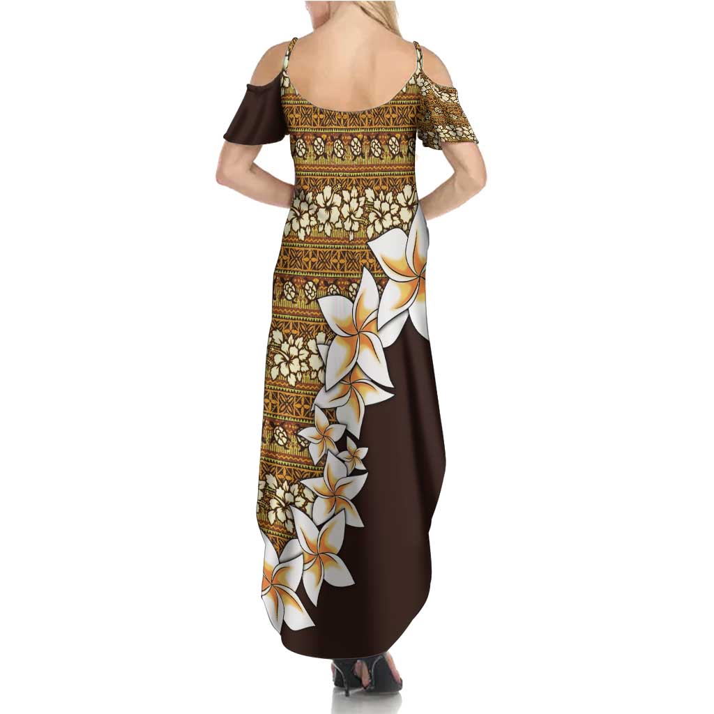 Vintage Hibiscus Turtle Pattern Family Matching Summer Maxi Dress and Hawaiian Shirt with Plumeria Half Style LT9 - Polynesian Pride