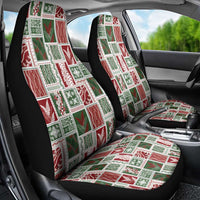 Mele Kalikimaka Hawaiian Quilt and Lei Patchwork Car Seat Cover LT9 - Polynesian Pride