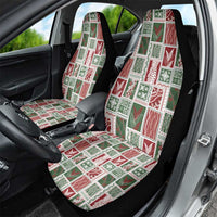 Mele Kalikimaka Hawaiian Quilt and Lei Patchwork Car Seat Cover LT9 - Polynesian Pride
