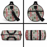 Mele Kalikimaka Hawaiian Quilt and Lei Patchwork Duffle Bag LT9 - Polynesian Pride
