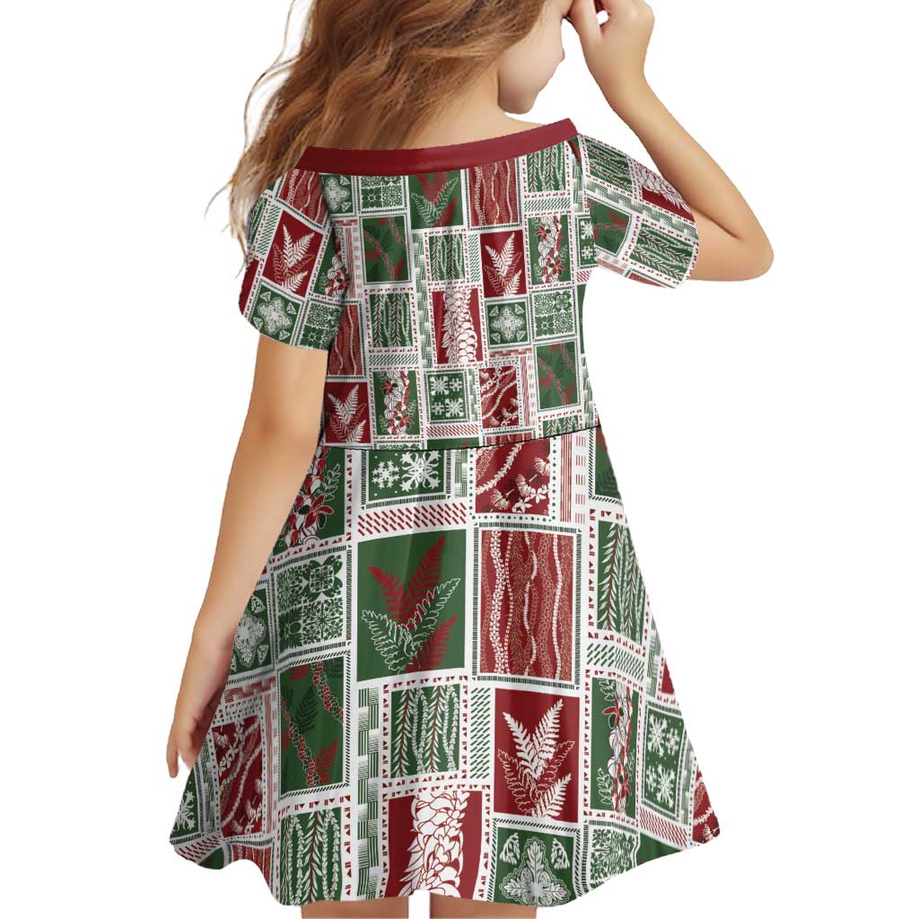 Mele Kalikimaka Hawaiian Quilt and Lei Patchwork Family Matching Mermaid Dress and Hawaiian Shirt LT9 - Polynesian Pride