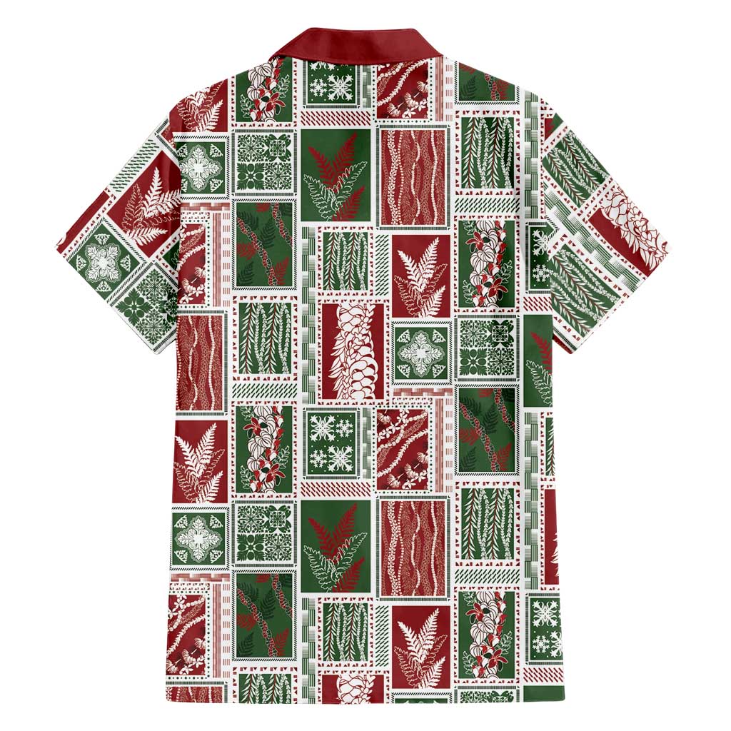 Mele Kalikimaka Hawaiian Quilt and Lei Patchwork Family Matching Mermaid Dress and Hawaiian Shirt LT9 - Polynesian Pride
