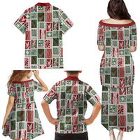 Mele Kalikimaka Hawaiian Quilt and Lei Patchwork Family Matching Puletasi and Hawaiian Shirt LT9 - Polynesian Pride