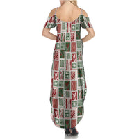 Mele Kalikimaka Hawaiian Quilt and Lei Patchwork Family Matching Summer Maxi Dress and Hawaiian Shirt LT9 - Polynesian Pride