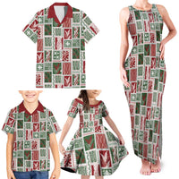 Mele Kalikimaka Hawaiian Quilt and Lei Patchwork Family Matching Tank Maxi Dress and Hawaiian Shirt LT9 - Polynesian Pride