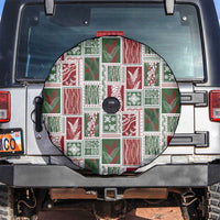 Mele Kalikimaka Hawaiian Quilt and Lei Patchwork Spare Tire Cover LT9 Red - Polynesian Pride