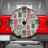 Mele Kalikimaka Hawaiian Quilt and Lei Patchwork Spare Tire Cover LT9 - Polynesian Pride