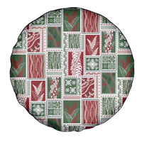 Mele Kalikimaka Hawaiian Quilt and Lei Patchwork Spare Tire Cover LT9 - Polynesian Pride