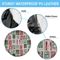 Mele Kalikimaka Hawaiian Quilt and Lei Patchwork Spare Tire Cover LT9 - Polynesian Pride