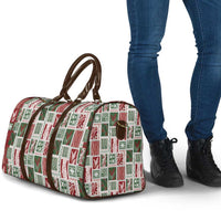 Mele Kalikimaka Hawaiian Quilt and Lei Patchwork Travel Bag LT9 - Polynesian Pride