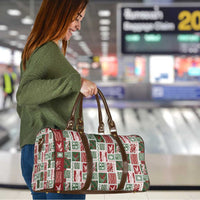 Mele Kalikimaka Hawaiian Quilt and Lei Patchwork Travel Bag LT9 - Polynesian Pride