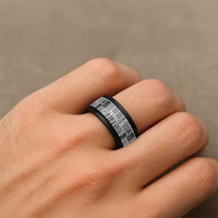 Vintage Aloha Block Quilt Spinner Ring Black Inspired Lei Motifs LT9 - Polynesian Pride