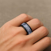 Vintage Aloha Block Quilt Spinner Ring Blue Inspired Lei Motifs - Polynesian Pride