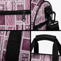 Vintage Aloha Block Quilt Duffle Bag Pink Inspired Lei Motifs LT9 - Polynesian Pride