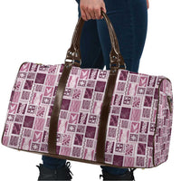 Vintage Aloha Block Quilt Travel Bag Pink Inspired Lei Motifs LT9 - Polynesian Pride