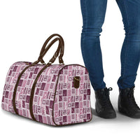 Vintage Aloha Block Quilt Travel Bag Pink Inspired Lei Motifs LT9 - Polynesian Pride