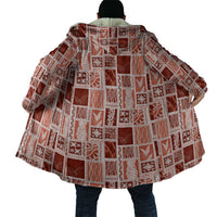 Vintage Aloha Block Quilt Cloak Red Inspired Lei Motifs - Polynesian Pride