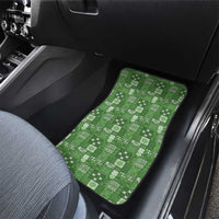 Vintage Hawaiian Quilting Patterns Car Mats Green Style Tribal Fabric Patchwork - Polynesian Pride