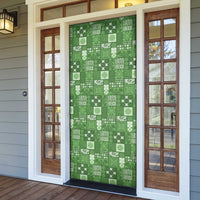 Vintage Hawaiian Quilting Patterns Door Cover Green Style Tribal Fabric Patchwork LT9 - Polynesian Pride
