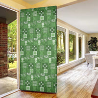Vintage Hawaiian Quilting Patterns Door Cover Green Style Tribal Fabric Patchwork LT9 - Polynesian Pride