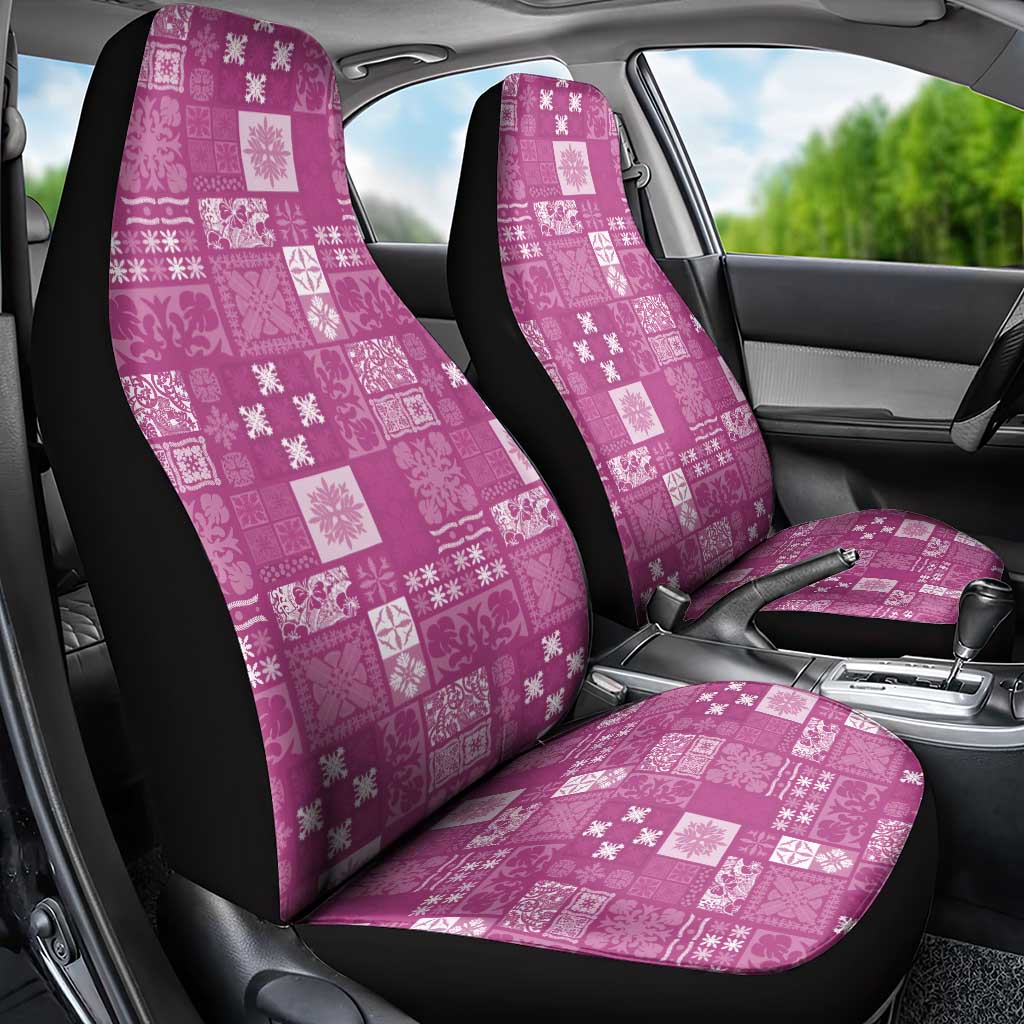 Vintage Hawaiian Quilting Patterns Car Seat Cover Pink Style Tribal Fabric Patchwork LT9 - Polynesian Pride