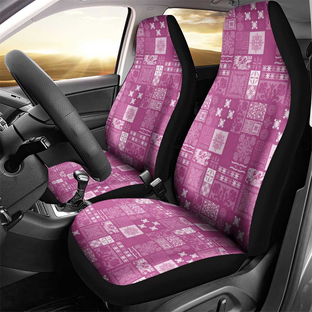 Vintage Hawaiian Quilting Patterns Car Seat Cover Pink Style Tribal Fabric Patchwork LT9 - Polynesian Pride