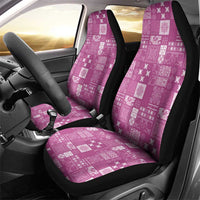 Vintage Hawaiian Quilting Patterns Car Seat Cover Pink Style Tribal Fabric Patchwork LT9 - Polynesian Pride