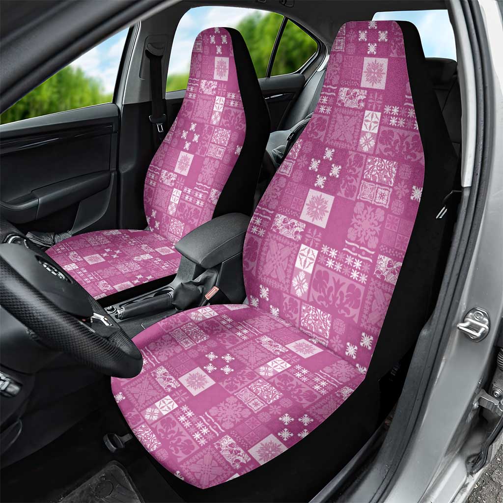 Vintage Hawaiian Quilting Patterns Car Seat Cover Pink Style Tribal Fabric Patchwork LT9 - Polynesian Pride