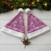 Vintage Hawaiian Quilting Patterns Christmas Santa Hat Pink Style Tribal Fabric Patchwork - Polynesian Pride