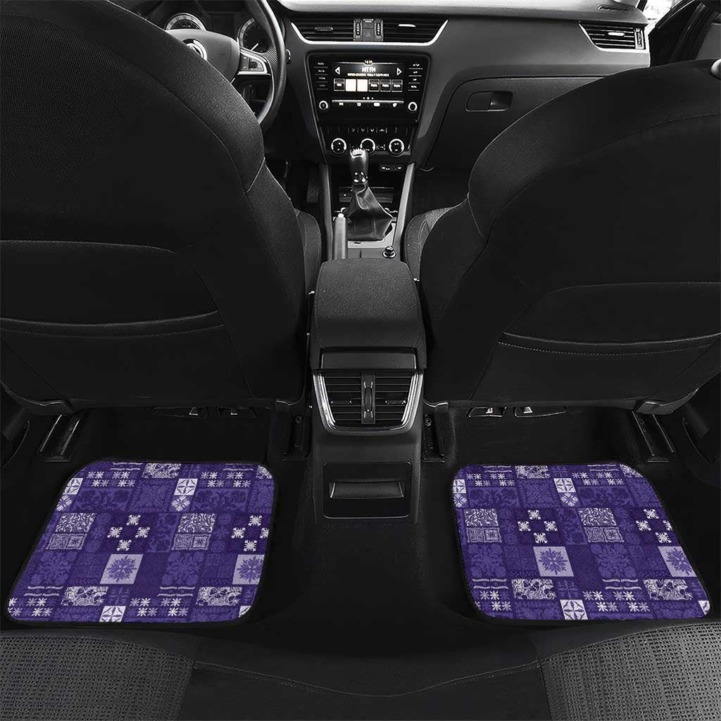 Vintage Hawaiian Quilting Patterns Car Mats Purple Style Tribal Fabric Patchwork - Polynesian Pride