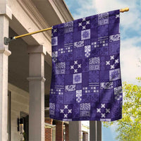 Vintage Hawaiian Quilting Patterns Garden Flag Purple Style Tribal Fabric Patchwork LT9 House Flag Purple - Polynesian Pride