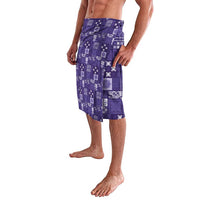 Vintage Hawaiian Quilting Patterns Lavalava Purple Style Tribal Fabric Patchwork - Polynesian Pride