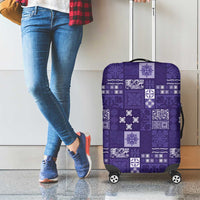 Vintage Hawaiian Quilting Patterns Luggage Cover Purple Style Tribal Fabric Patchwork LT9 - Polynesian Pride