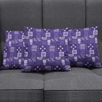 Vintage Hawaiian Quilting Patterns Pillow Cover Purple Style Tribal Fabric Patchwork - Polynesian Pride