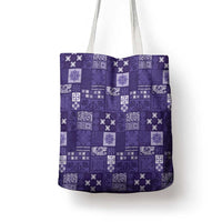 Vintage Hawaiian Quilting Patterns Tote Bag Purple Style Tribal Fabric Patchwork LT9 - Polynesian Pride