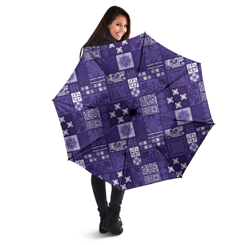 Vintage Hawaiian Quilting Patterns Umbrella Purple Style Tribal Fabric Patchwork - Polynesian Pride
