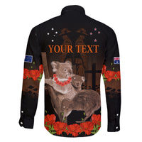 Koala and Kiwi Bird ANZAC Day Custom Family Matching Puletasi and Hawaiian Shirt Soldier Style LT9 - Polynesian Pride