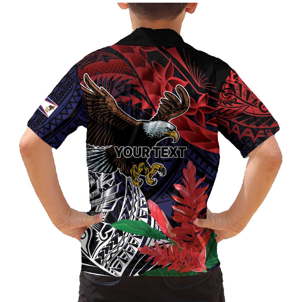 American Samoa Bald Eagle Personalized Family Matching Mermaid Dress and Hawaiian Shirt Samoa Muamua Le Atua LT9 - Polynesian Pride