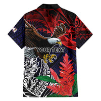 American Samoa Bald Eagle Personalized Family Matching Off Shoulder Short Dress and Hawaiian Shirt Samoa Muamua Le Atua