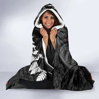 Kiwi-Tui Bird Soldier ANZAC Day Personalised Hooded Blanket Maori Silver Fern Motif LT9 - Polynesian Pride