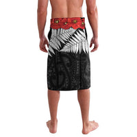 Kiwi-Tui Bird Soldier ANZAC Day Personalised Lavalava Maori Silver Fern Motif LT9 - Polynesian Pride