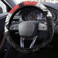 Kiwi-Tui Bird Soldier ANZAC Day Steering Wheel Cover Maori Silver Fern Motif LT9 - Polynesian Pride