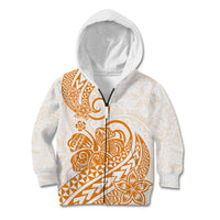 Polynesian Kid Hoodie Tribal Tattoo Gold Screen Color LT9 - Polynesian Pride
