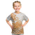 Polynesian Kid T Shirt Tribal Tattoo Gold Screen Color LT9 Gold - Polynesian Pride