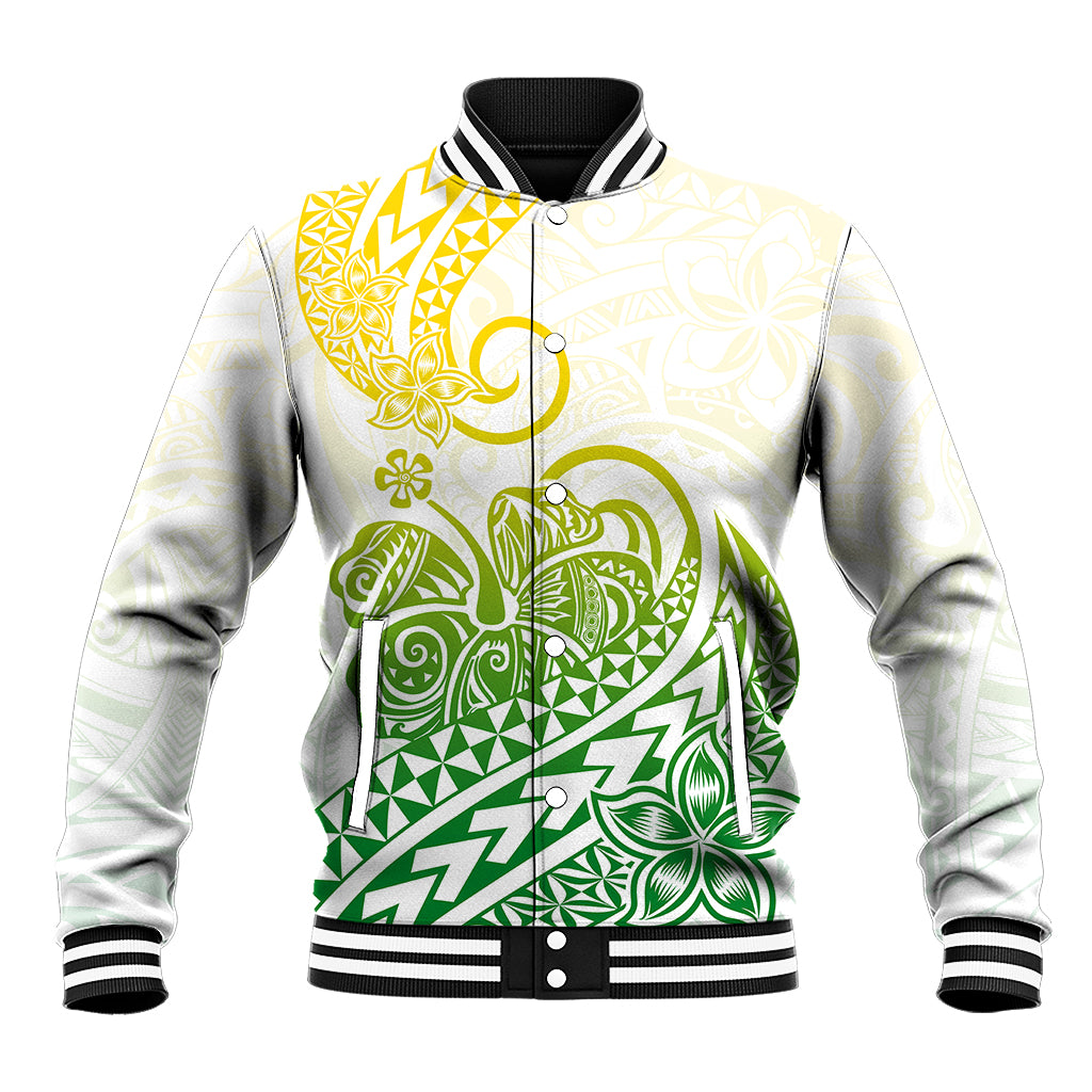 Polynesian Baseball Jacket Tribal Tattoo Gradient 01 Screen Color LT9 Unisex Gradient - Polynesian Pride