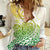Polynesian Women Casual Shirt Tribal Tattoo Gradient 01 Screen Color LT9 Female Gradient - Polynesian Pride