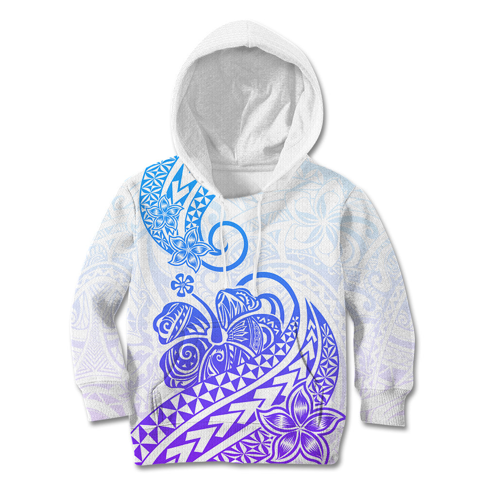 Polynesian Kid Hoodie Tribal Tattoo Gradient 04 Screen Color LT9 Hoodie Gradient - Polynesian Pride